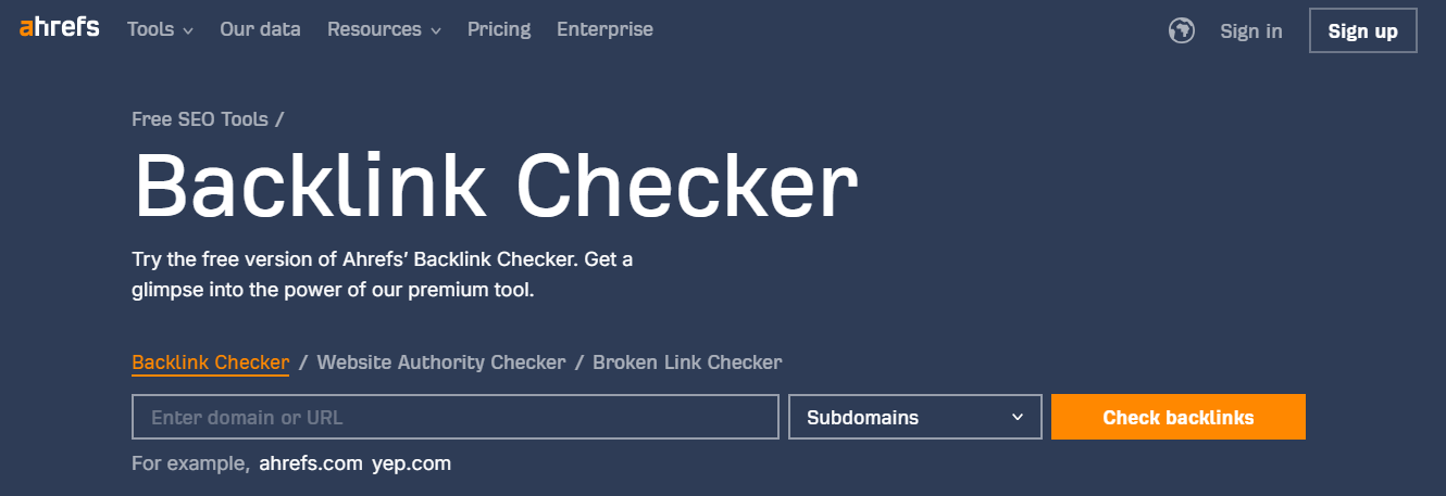 Free-Backlink-Checker-by-Ahrefs-Check-Backlinks-to-Any-Site